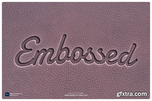 Leather Stamp Text Effect UVEHNK7