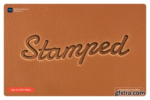 Leather Stamp Text Effect UVEHNK7