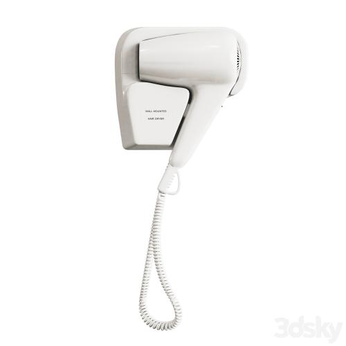 Wall mount hair dryer