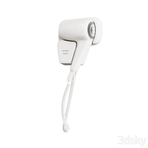 Wall mount hair dryer