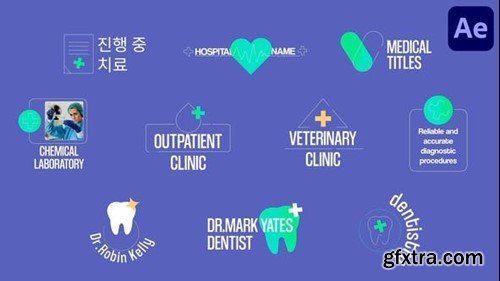 Videohive Medical Titles for After Effects 54199565