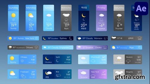 Videohive Weather Bars for After Effects 54181204