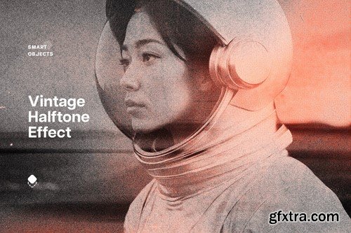 Vintage Halftones Photo Effect GN94G4V