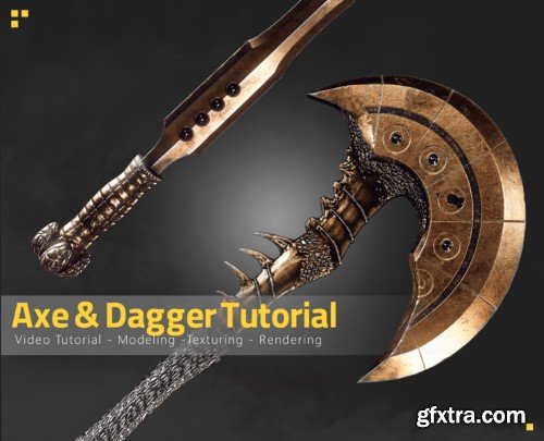 Flipped Normals - Axe & Dagger - Tutorial Full Process