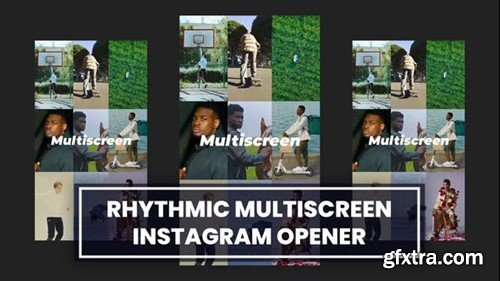 Videohive Rhythmic Multiscreen Opener Instagram 54237717