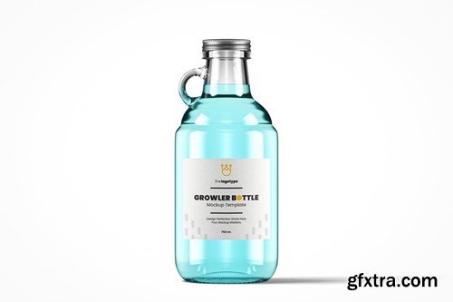 Growler Style Bottle Mockup Pack Y9EFGUU