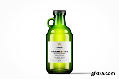 Growler Style Bottle Mockup Pack Y9EFGUU