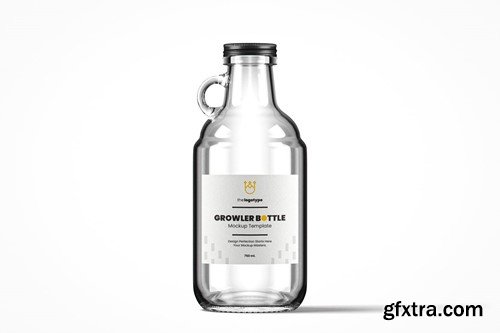 Growler Style Bottle Mockup Pack Y9EFGUU