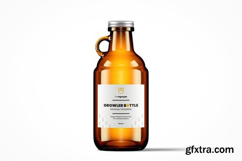 Growler Style Bottle Mockup Pack Y9EFGUU