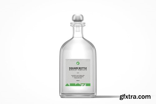 Square Pharma Bottle Mockup Pack AYLWFS3