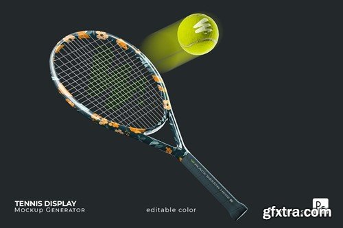 Tennis Display Mockup 59YMGCM