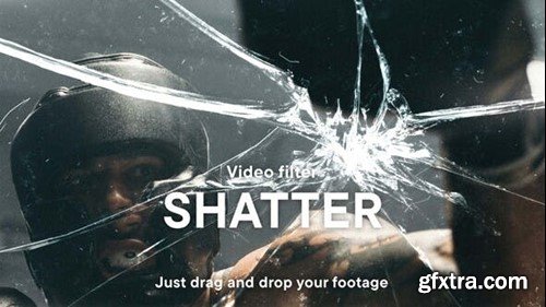 Videohive Shattered Glass Video Effect Template 54231369