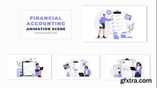 Videohive Financial Audit Process Flat Design Animation Scene 52985771