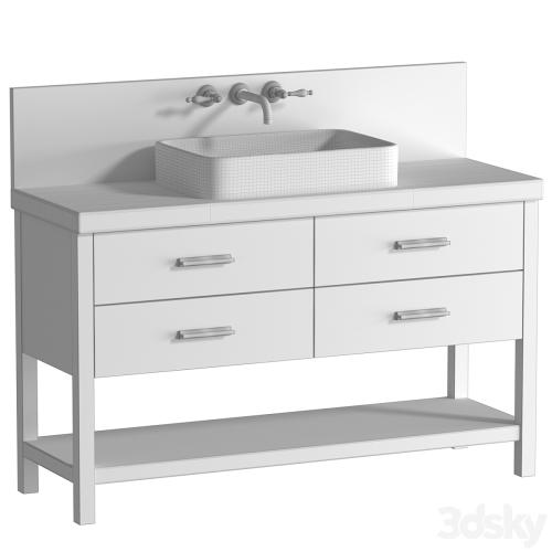 Cabinet washbasin.Modern Bathroom furniture.