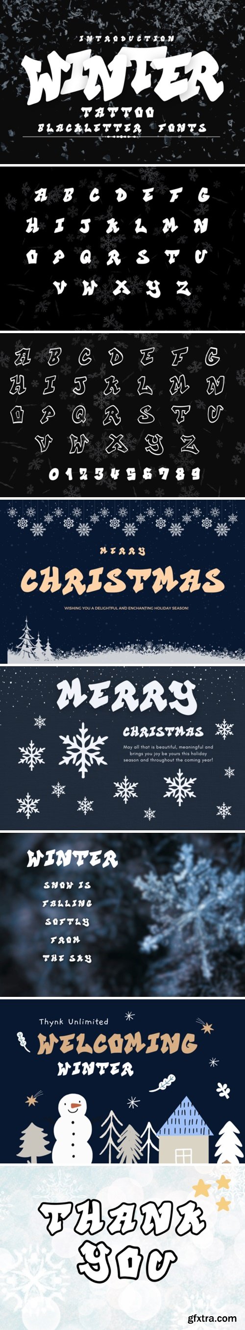 Winter Tattoo Font