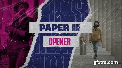 Videohive Paper Grunge Opener 54253023