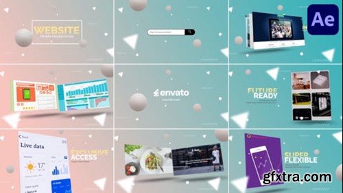 Videohive Abstract Website Mockup Promo for After Effects 54230314