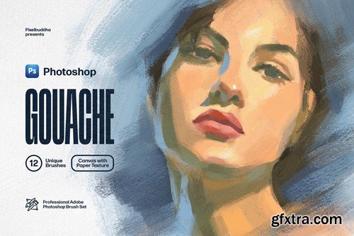 Photoshop Gouache Brushes Collection K2NFV3Y