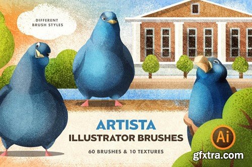 Artista Brushes for Illustrator MJMLRAD