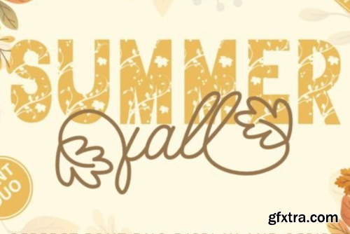 Summer Fall Duo Font