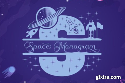 Space Monogram Font