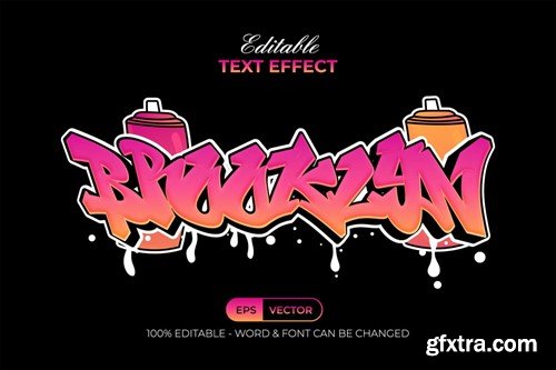 Brooklyn Text Effect Graffiti Style Y24FM6Z