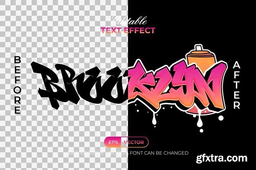 Brooklyn Text Effect Graffiti Style Y24FM6Z