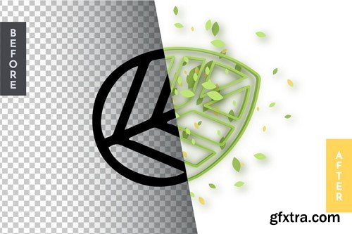 leaves Editable Text Effect, Graphic Style DAUD8G9