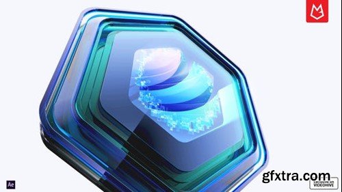 Videohive 3D Hexagon Clean Logo Reveal 54261126