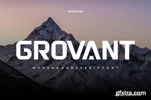 Grovant Logo Typeface J4DKB8D