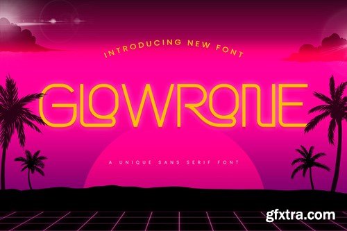 Glowrone - A Unique Sans Serif Font V23LQMC