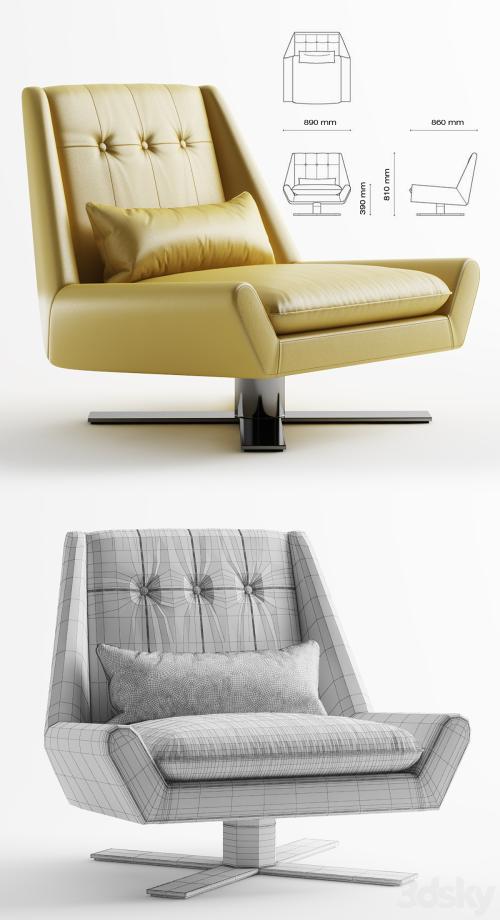 Palms II - Swivel X Base Chair