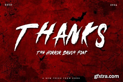 Naxrsoul Cather - Horror Brush Font PFJWLPZ