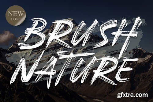 Brush Nature | Realistic Brush Font MHPF7ZA