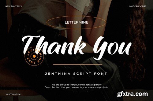 Jenthina - Modern Script YFGQ28L