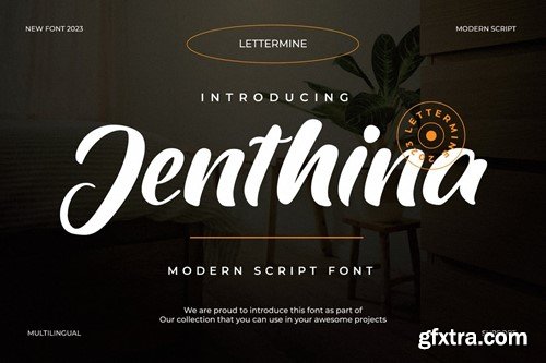 Jenthina - Modern Script YFGQ28L