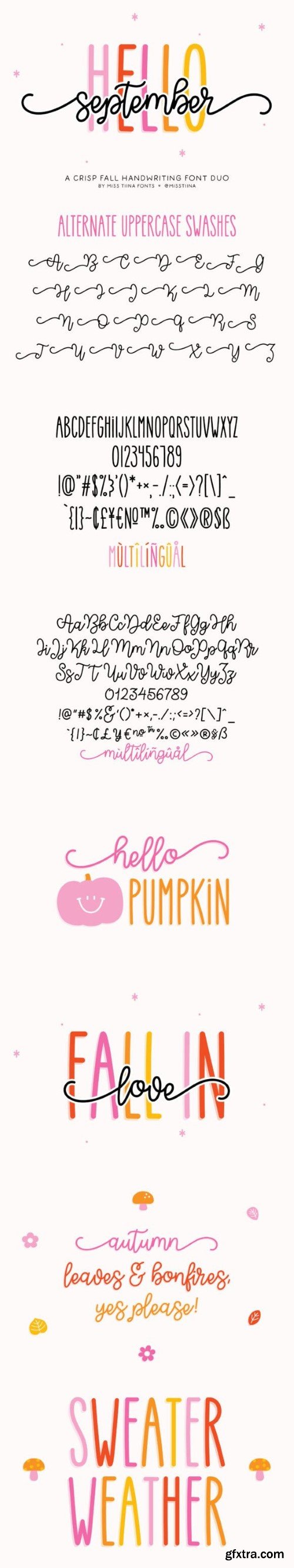 Hello September Duo Font