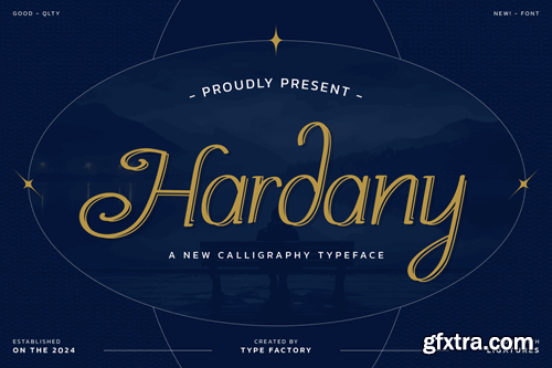 Hardany - New Calligraphy Typeface XT8FWFV