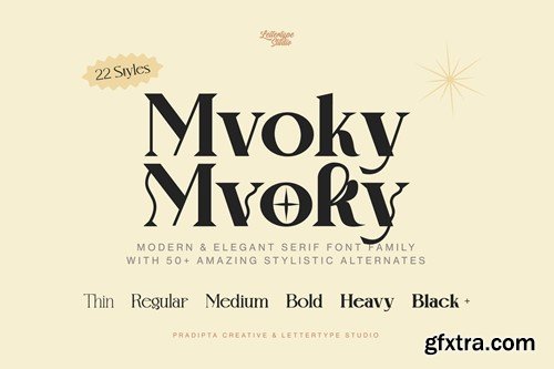 Mvoky Modern & Elegant Serif Family L8NYSA3