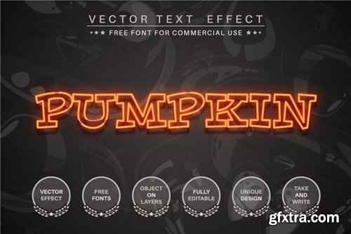 Halloween party - editable text effect, font style NRB9E4Z