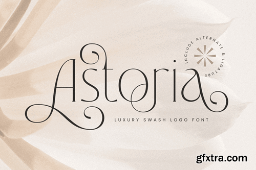 Astoria - Luxury Swash Logo Font LJ487UJ