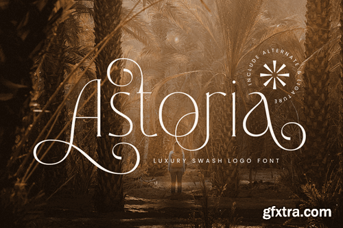 Astoria - Luxury Swash Logo Font LJ487UJ