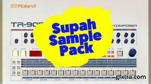 Supah Dupah Roland TR-909 Round-Robin Sample-Pack (Lo-fi)