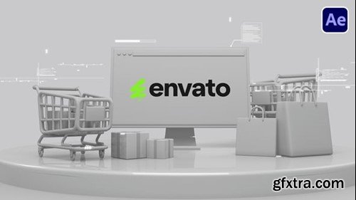 Videohive 3D Animated Shopping Logo 54291145