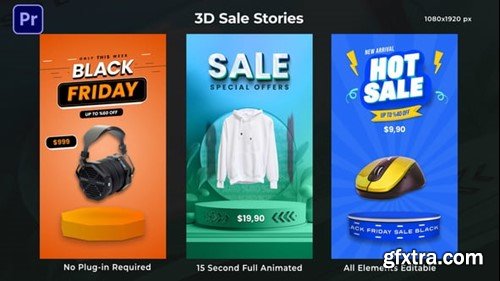 Videohive 3D Sale Stories 54290959