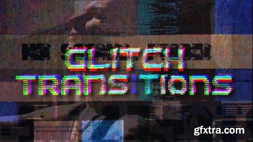 Videohive Glitch Transitions 54290732