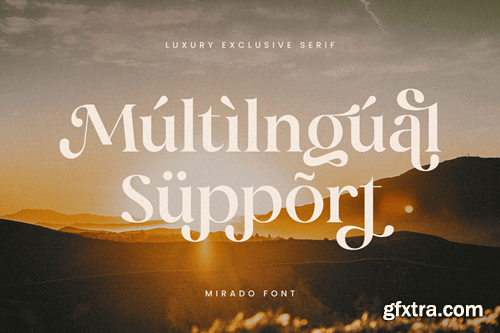 Mirado - Luxury Exclusive Serif Font U8TZKWK