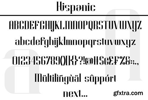 Hispanic - Modern Serif Type 8LSSDCM