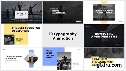 Videohive 10 Typography Animation 54300917