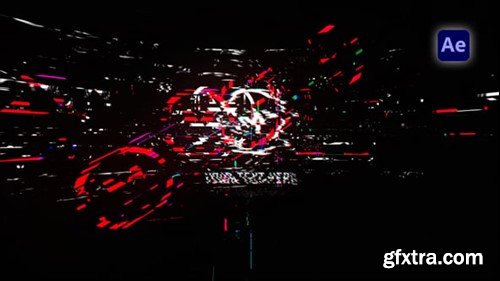 Videohive Neon Glitch Logo 54290898